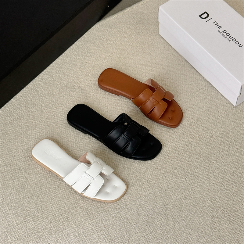 2025 New Women Korean Style Mesh One-Strap Flat Slippers Summer Casual Anti-Slip Outdoor Ins Fashion - Image 3