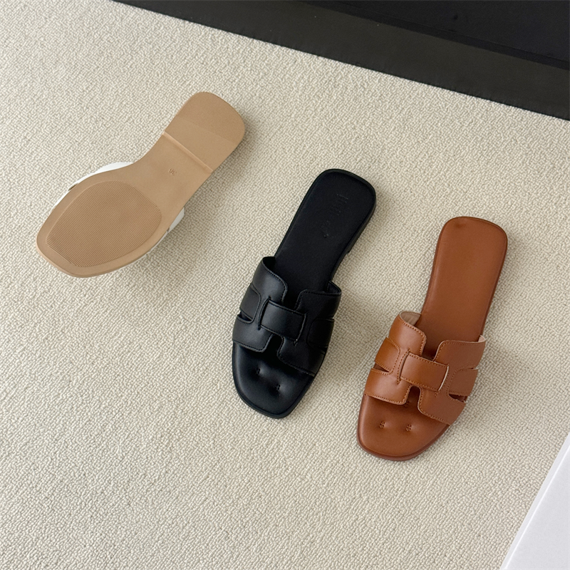 2025 New Women Korean Style Mesh One-Strap Flat Slippers Summer Casual Anti-Slip Outdoor Ins Fashion - Image 4