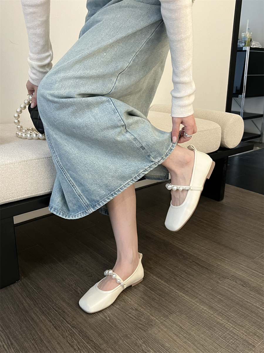 SIZHUONI Women's Soft Sole Mary Jane Flats 2024 Spring New Arrival Comfortable Slip-On Round Toe Loafers - Image 2