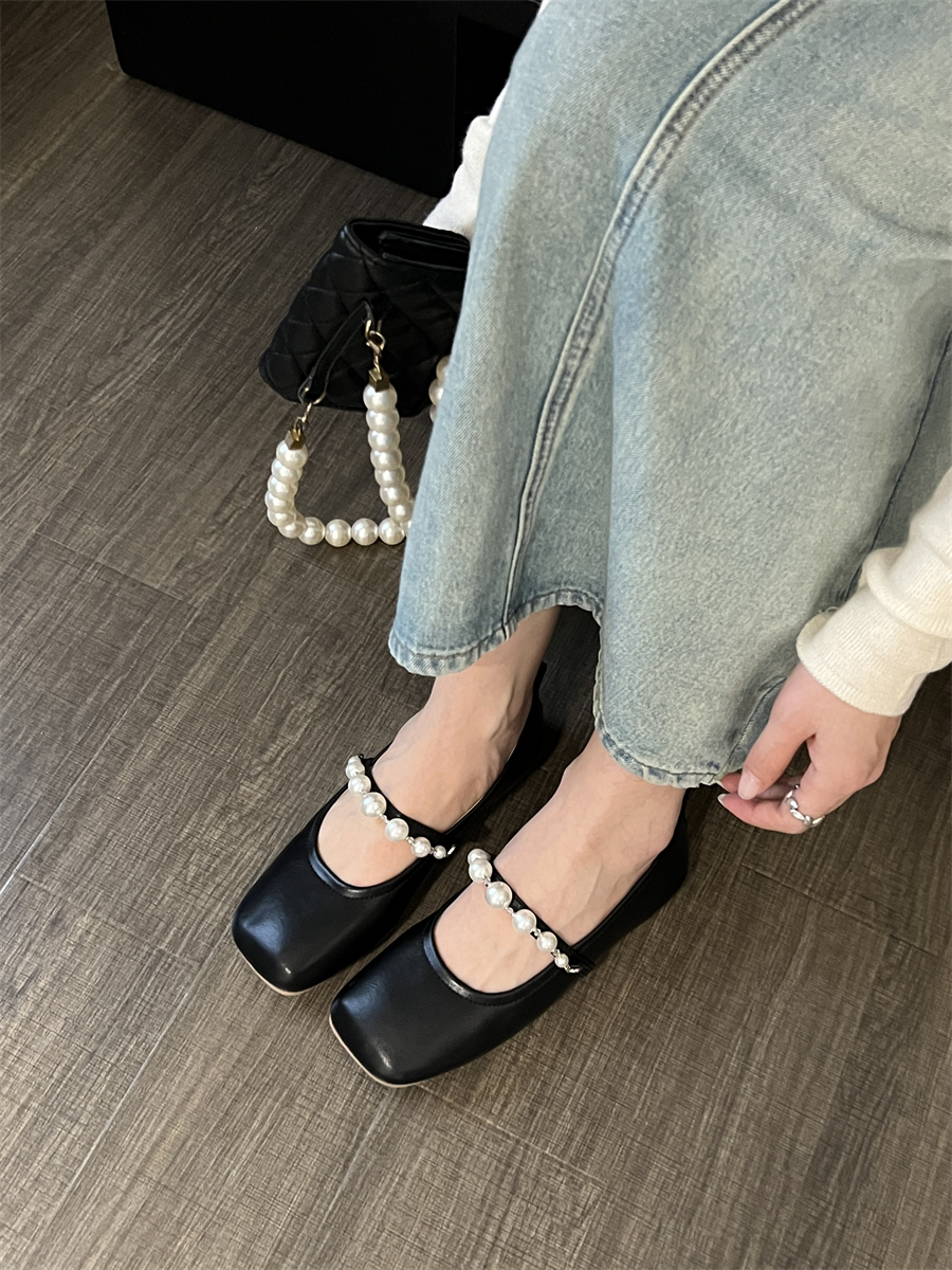 SIZHUONI Women's Soft Sole Mary Jane Flats 2024 Spring New Arrival Comfortable Slip-On Round Toe Loafers - Image 4